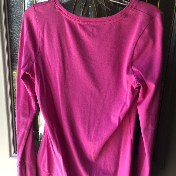 Pink jogger workout log sleeve tee, size M - Picture 3 of 3